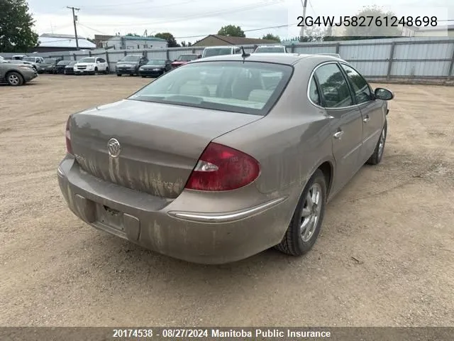 2006 Buick Allure Cxl VIN: 2G4WJ582761248698 Lot: 20174538