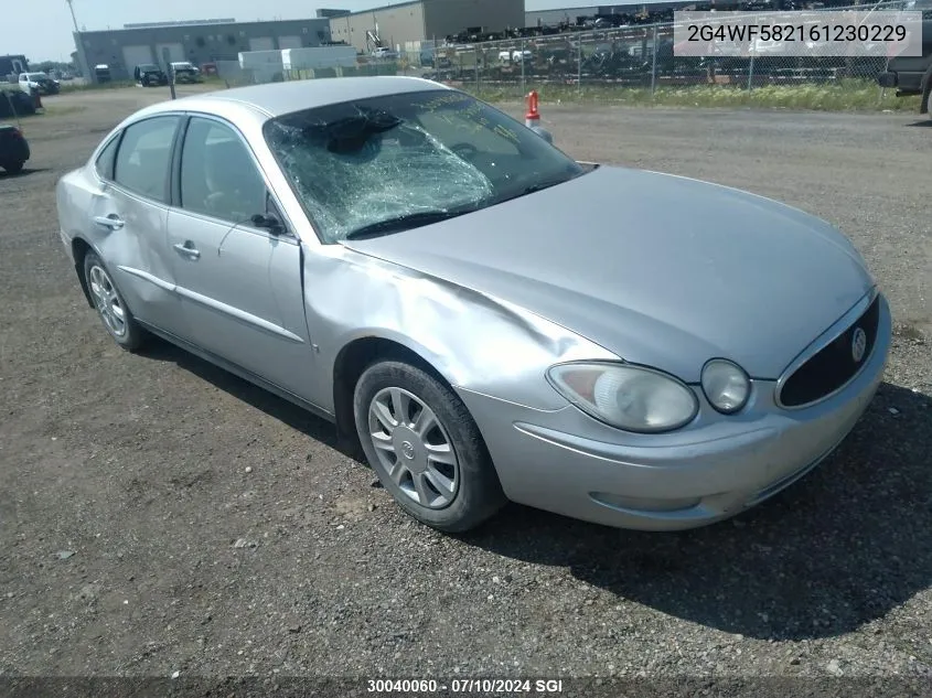 2006 Buick Allure Cx VIN: 2G4WF582161230229 Lot: 30040060