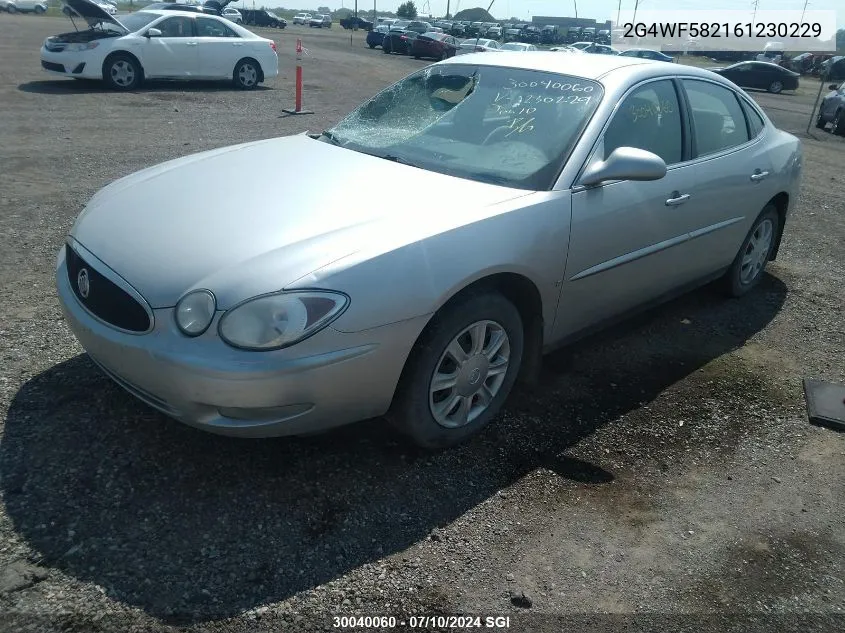 2006 Buick Allure Cx VIN: 2G4WF582161230229 Lot: 30040060