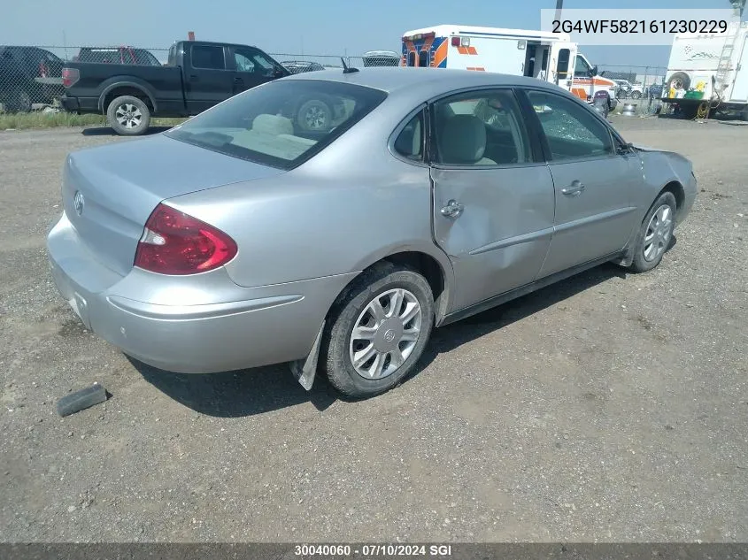 2006 Buick Allure Cx VIN: 2G4WF582161230229 Lot: 30040060