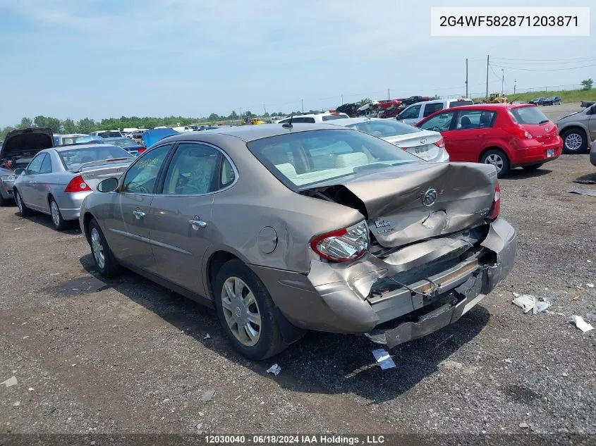 2007 Buick Allure VIN: 2G4WF582871203871 Lot: 12030040