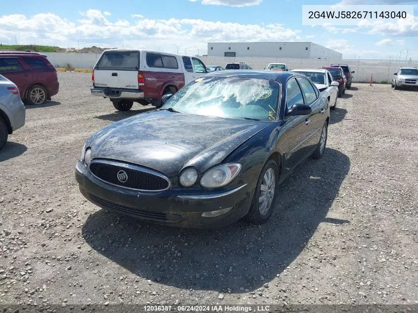 2007 Buick Allure VIN: 2G4WJ582671143040 Lot: 12036387