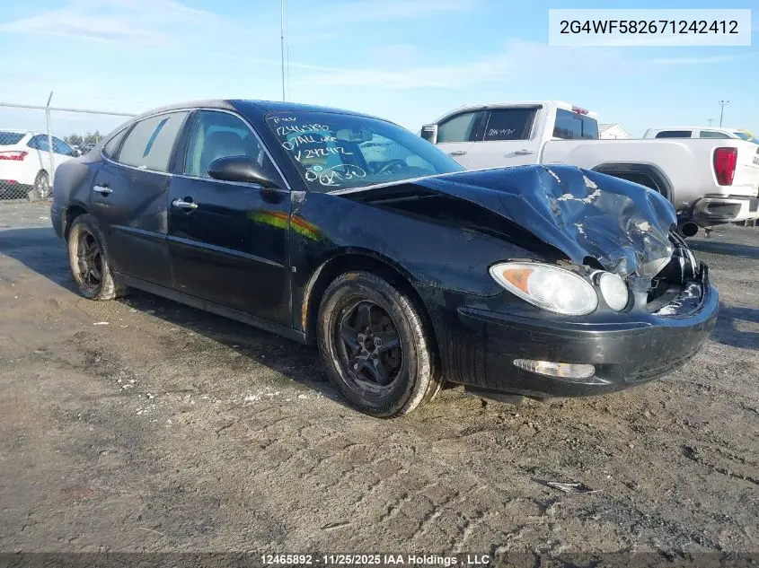 2G4WF582671242412 2007 Buick Allure Cx