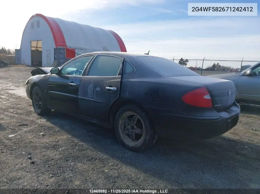 2G4WF582671242412 2007 Buick Allure Cx