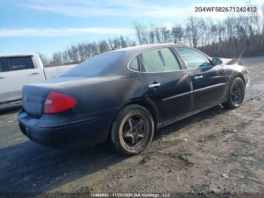 2G4WF582671242412 2007 Buick Allure Cx