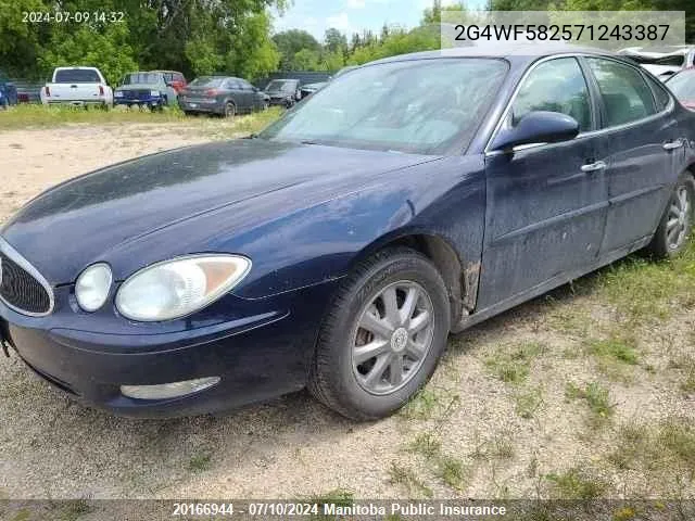 2007 Buick Allure Cx VIN: 2G4WF582571243387 Lot: 20166944