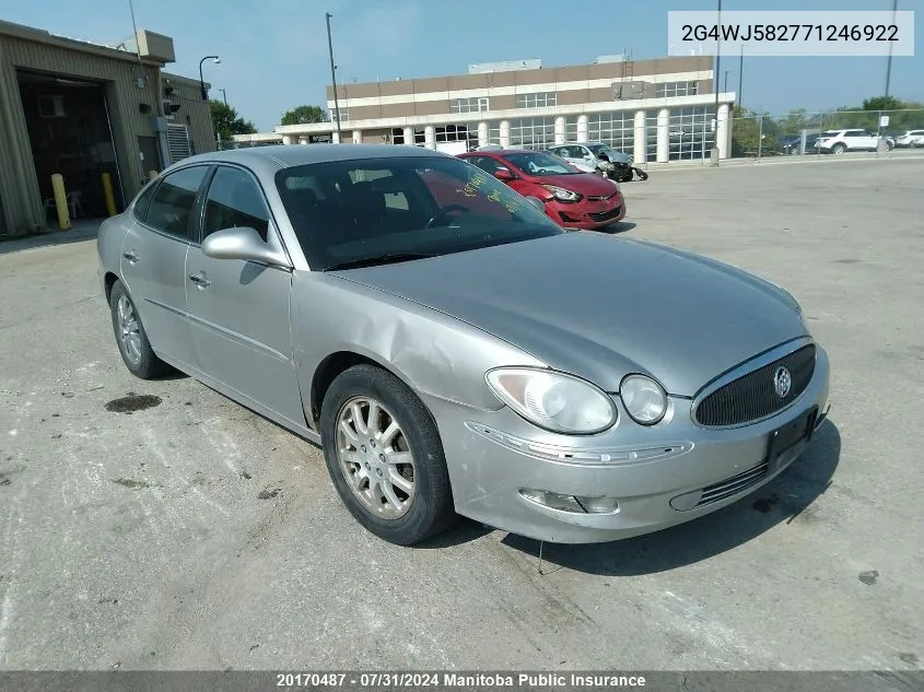 2G4WJ582771246922 2007 Buick Allure Cxl