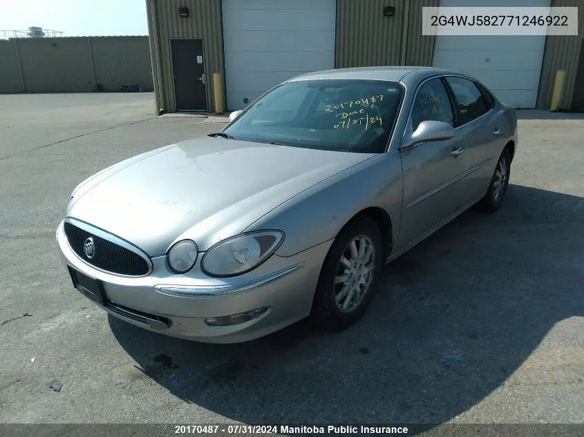 2G4WJ582771246922 2007 Buick Allure Cxl