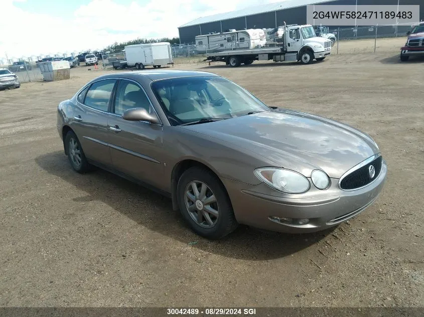 2007 Buick Allure Cx VIN: 2G4WF582471189483 Lot: 30042489