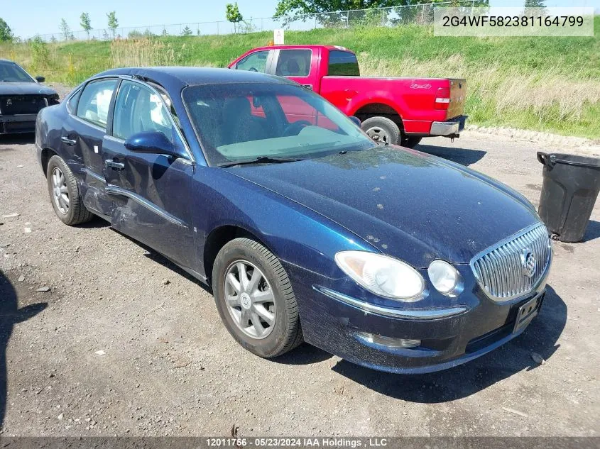 2008 Buick Allure VIN: 2G4WF582381164799 Lot: 12011756