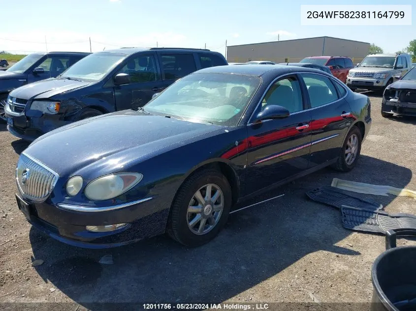 2008 Buick Allure VIN: 2G4WF582381164799 Lot: 12011756