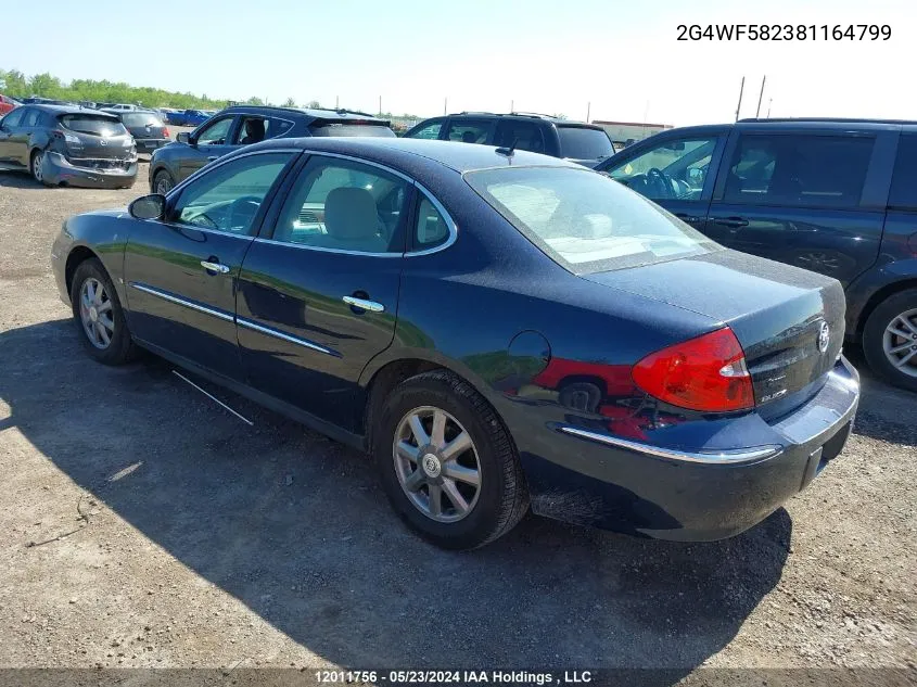 2008 Buick Allure VIN: 2G4WF582381164799 Lot: 12011756