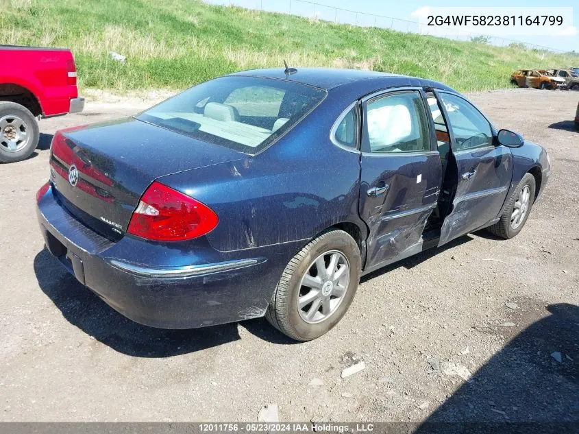 2008 Buick Allure VIN: 2G4WF582381164799 Lot: 12011756