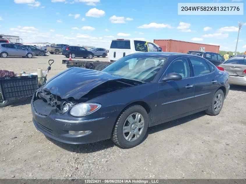 2008 Buick Allure VIN: 2G4WF582X81321776 Lot: 12022431