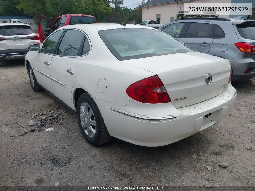 2008 Buick Allure Cx VIN: 2G4WF582681298979 Lot: 12037615