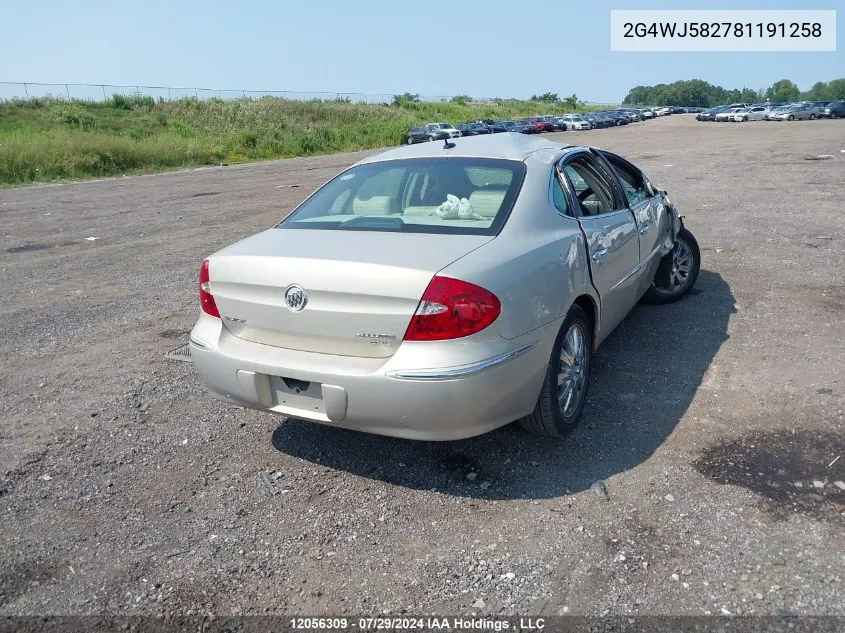 2G4WJ582781191258 2008 Buick Allure