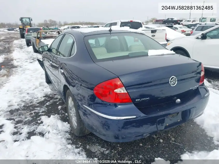 2G4WJ582881362485 2008 Buick Allure Cxl
