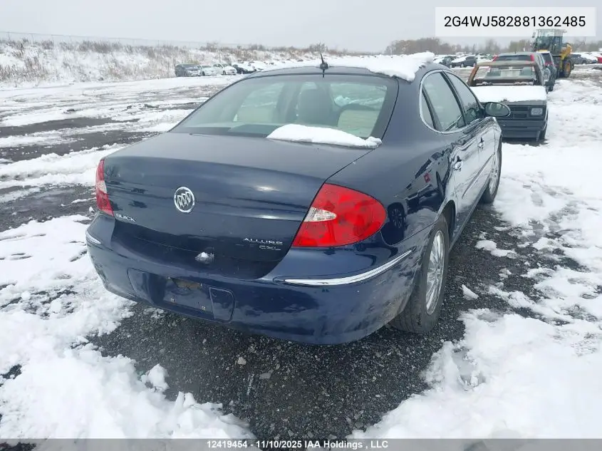 2G4WJ582881362485 2008 Buick Allure Cxl