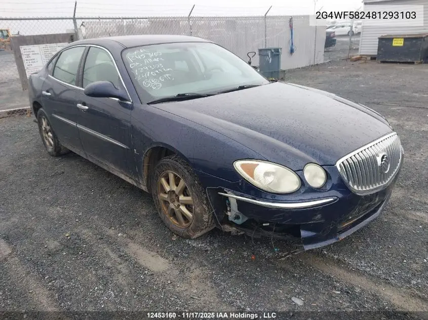 2G4WF582481293103 2008 Buick Allure Cx