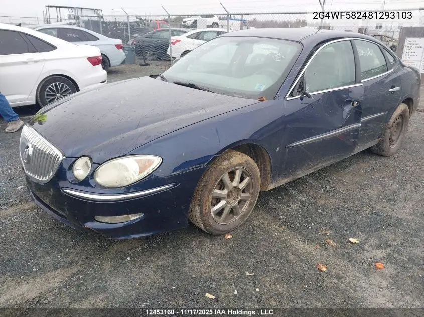 2G4WF582481293103 2008 Buick Allure Cx