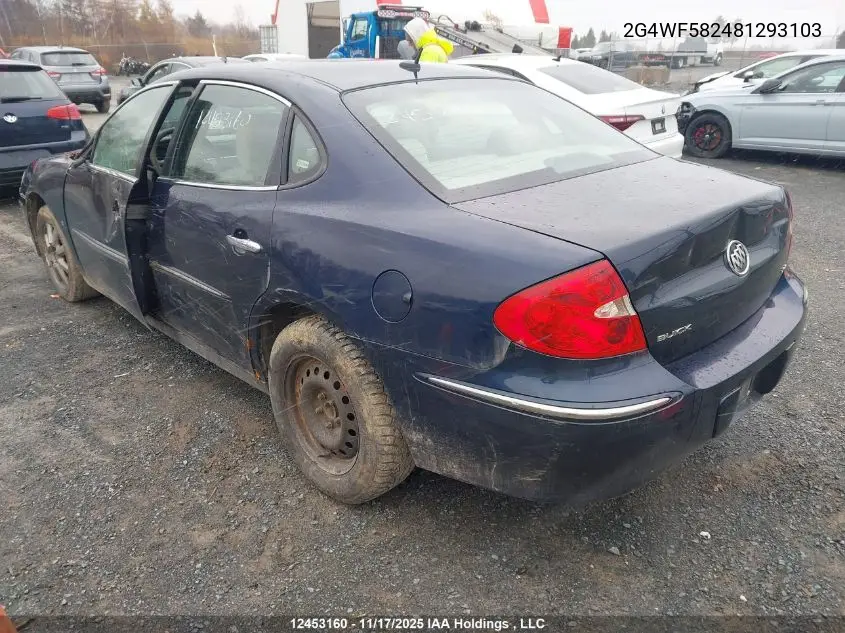 2G4WF582481293103 2008 Buick Allure Cx