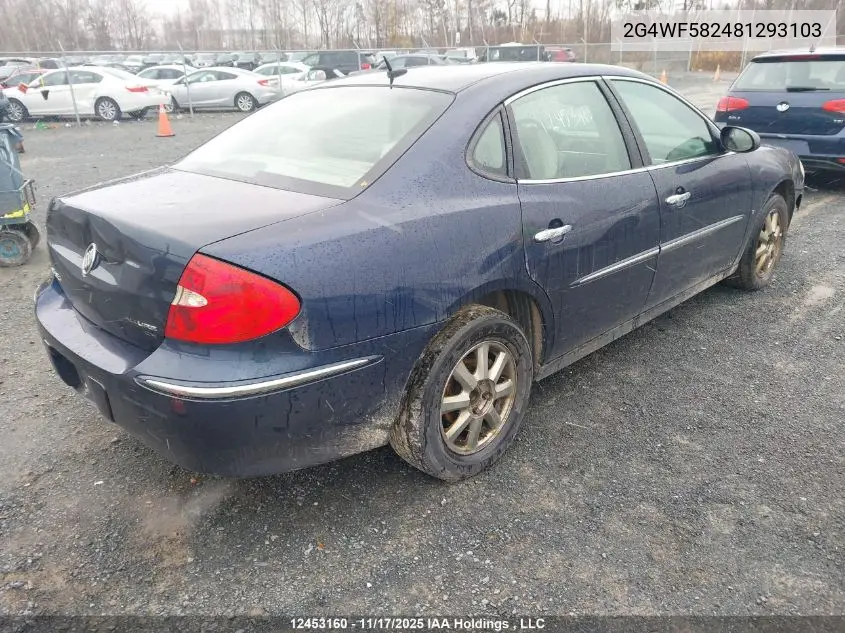 2G4WF582481293103 2008 Buick Allure Cx