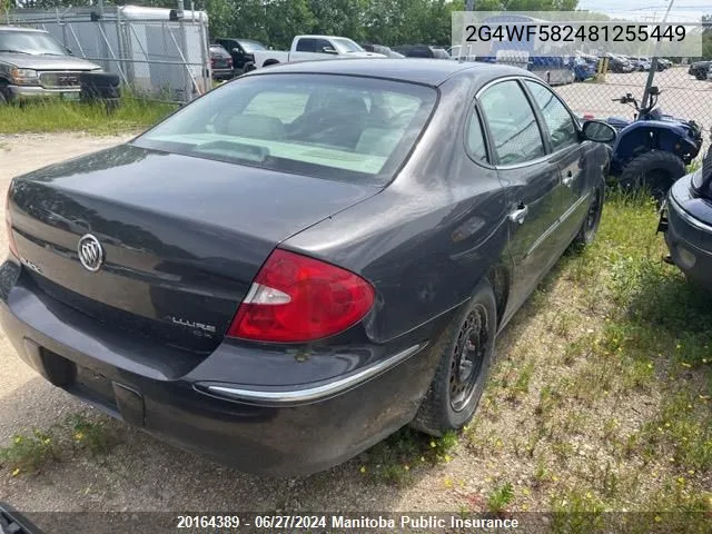 2008 Buick Allure Cx VIN: 2G4WF582481255449 Lot: 20164389