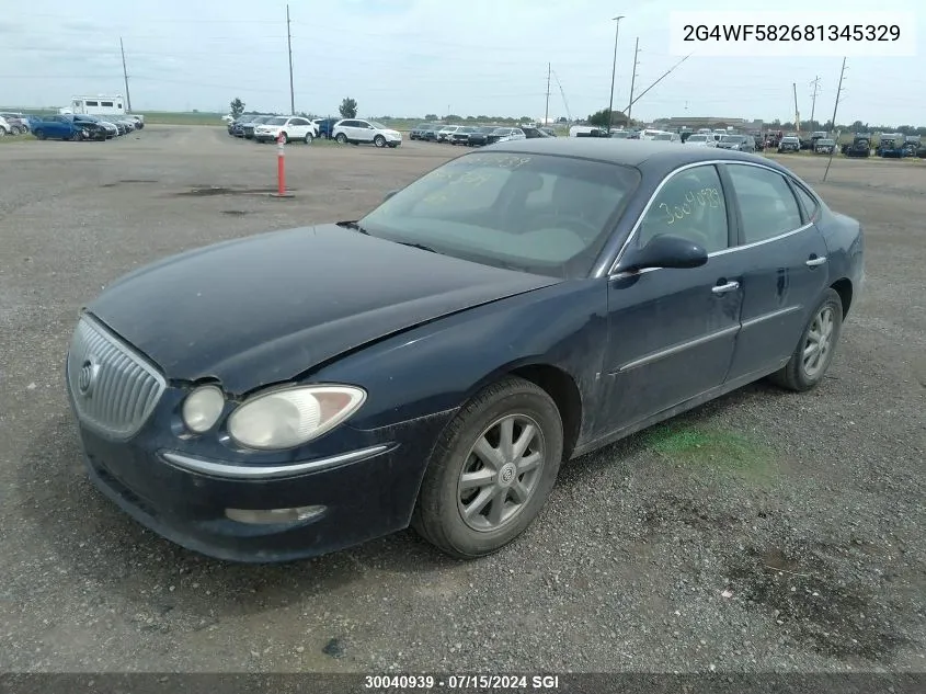 2008 Buick Allure Cx VIN: 2G4WF582681345329 Lot: 30040939