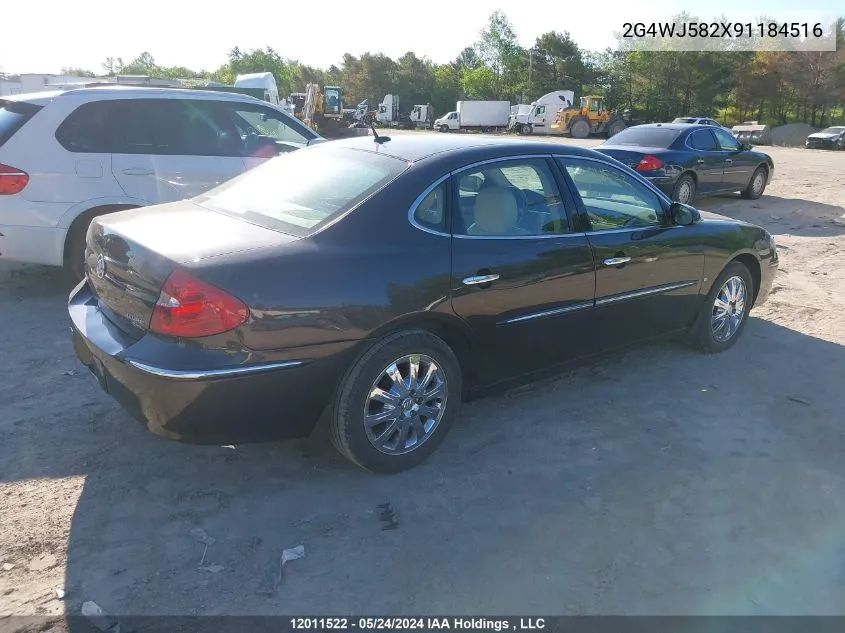 2009 Buick Allure Cxl VIN: 2G4WJ582X91184516 Lot: 12011522