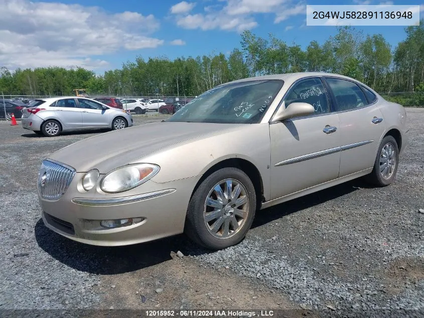 2009 Buick Allure VIN: 2G4WJ582891136948 Lot: 12015952