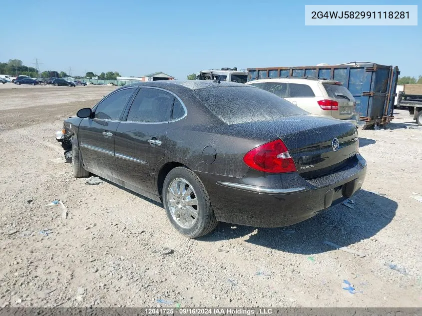 2009 Buick Allure VIN: 2G4WJ582991118281 Lot: 12041725