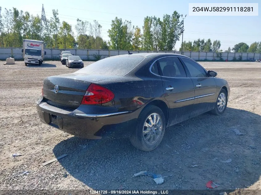 2G4WJ582991118281 2009 Buick Allure