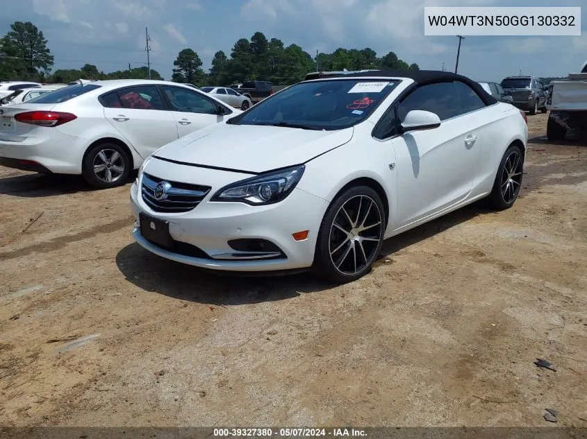 2016 Buick Cascada Premium VIN: W04WT3N50GG130332 Lot: 39327380