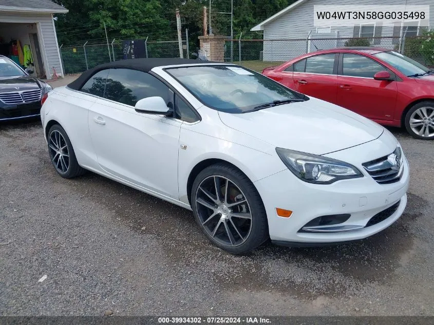 2016 Buick Cascada Premium VIN: W04WT3N58GG035498 Lot: 39934302