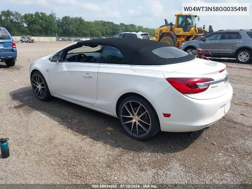 W04WT3N58GG035498 2016 Buick Cascada Premium