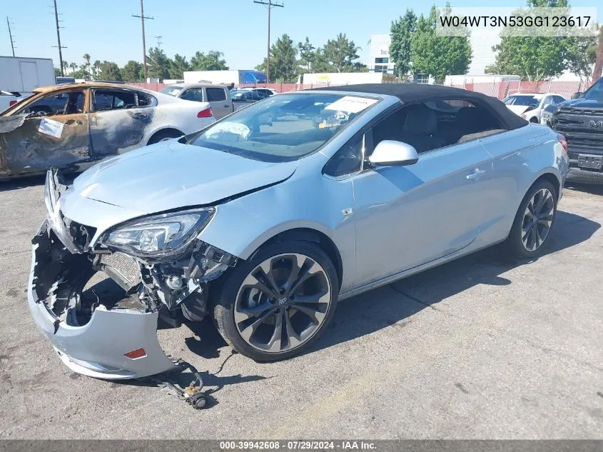 2016 Buick Cascada VIN: W04WT3N53GG123617 Lot: 39942608