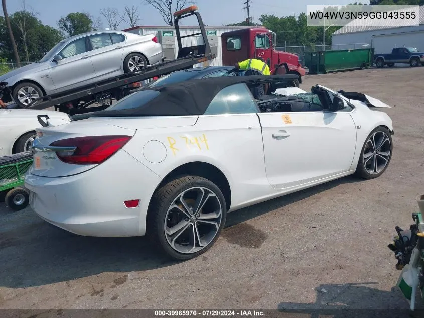 2016 Buick Cascada VIN: W04WV3N59GG043555 Lot: 39965976