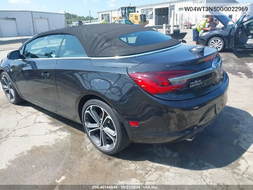 2016 Buick Cascada Premium VIN: W04WT3N50GG022969 Lot: 40144549