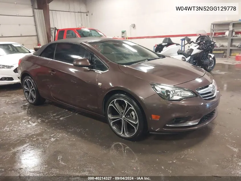 2016 Buick Cascada Premium VIN: W04WT3N52GG129778 Lot: 40214327