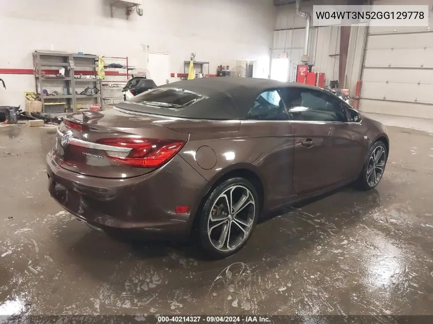 W04WT3N52GG129778 2016 Buick Cascada Premium