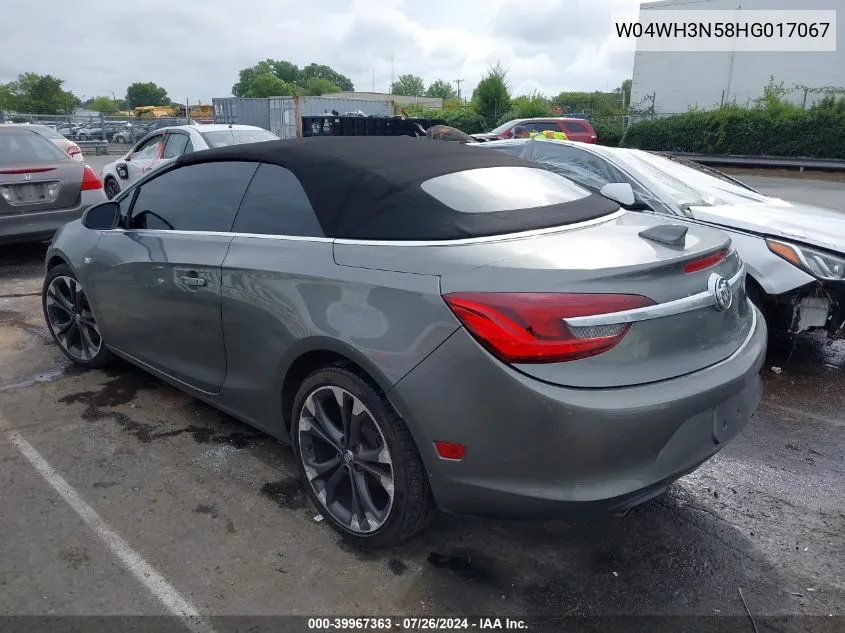 2017 Buick Cascada Premium VIN: W04WH3N58HG017067 Lot: 39967363