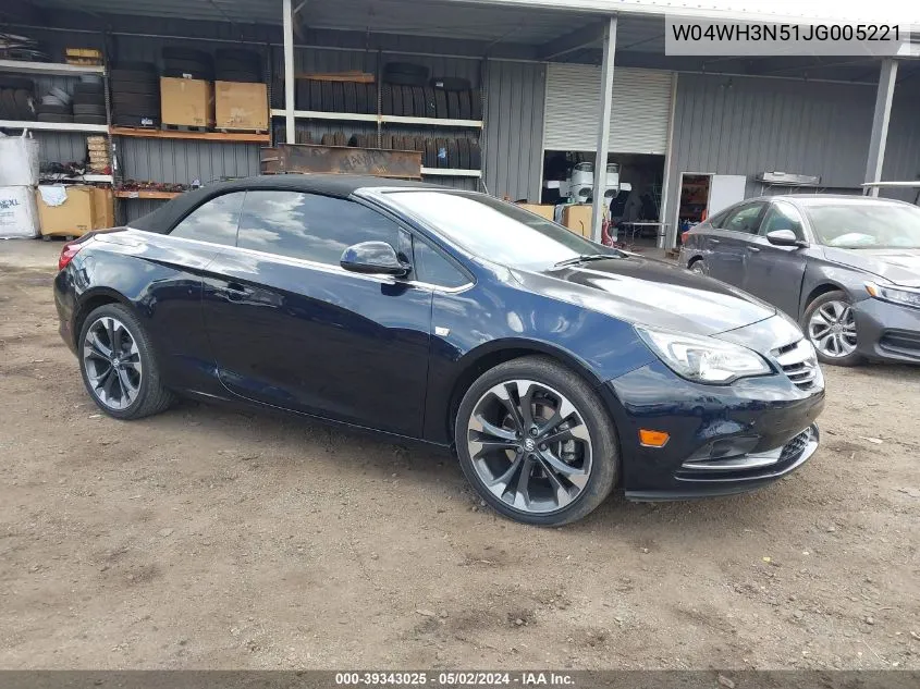 2018 Buick Cascada Premium VIN: W04WH3N51JG005221 Lot: 39343025