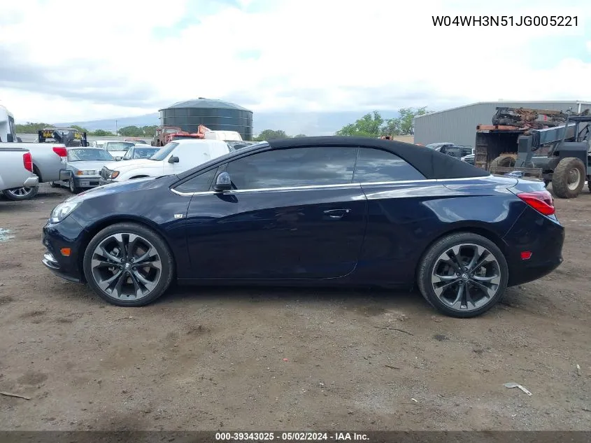 2018 Buick Cascada Premium VIN: W04WH3N51JG005221 Lot: 39343025