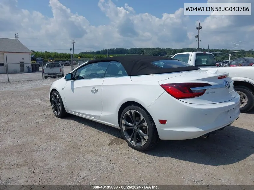 2018 Buick Cascada Premium VIN: W04WH3N58JG043786 Lot: 40195699