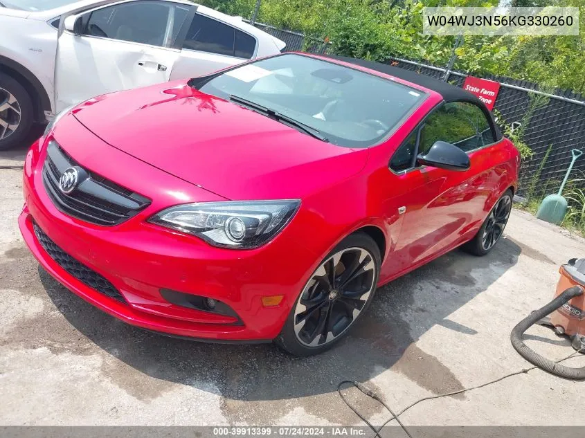 2019 Buick Cascada Sport Touring VIN: W04WJ3N56KG330260 Lot: 39913399