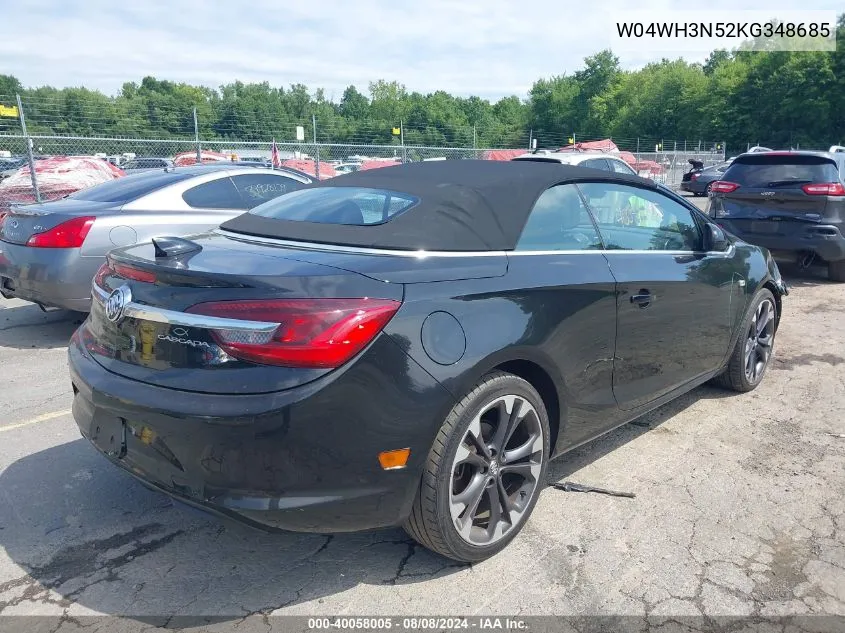 2019 Buick Cascada Premium VIN: W04WH3N52KG348685 Lot: 40058005