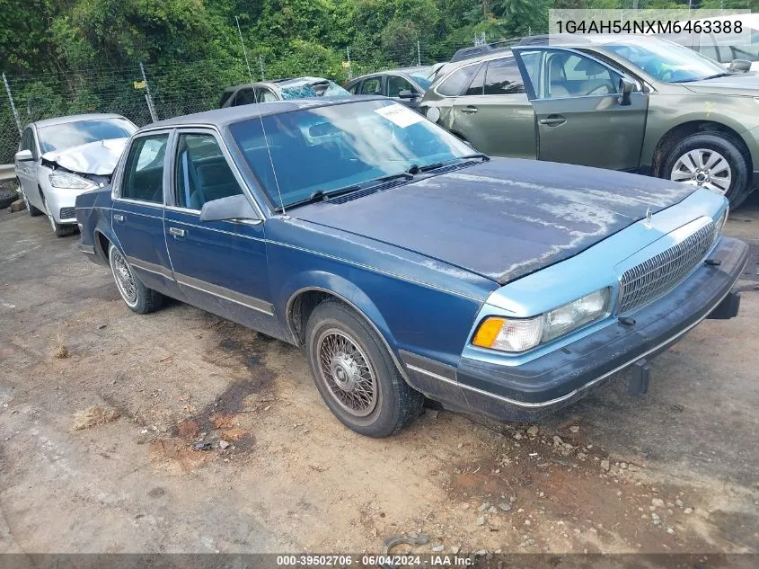 1991 Buick Century Custom VIN: 1G4AH54NXM6463388 Lot: 39502706