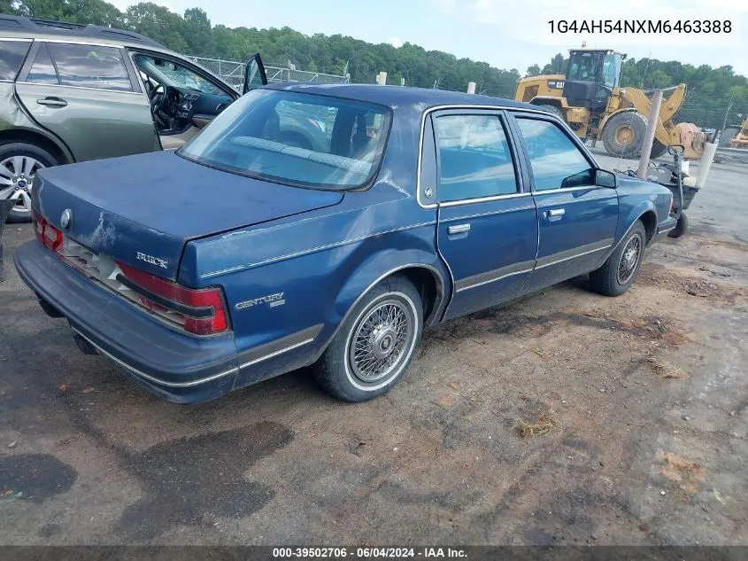 1991 Buick Century Custom VIN: 1G4AH54NXM6463388 Lot: 39502706