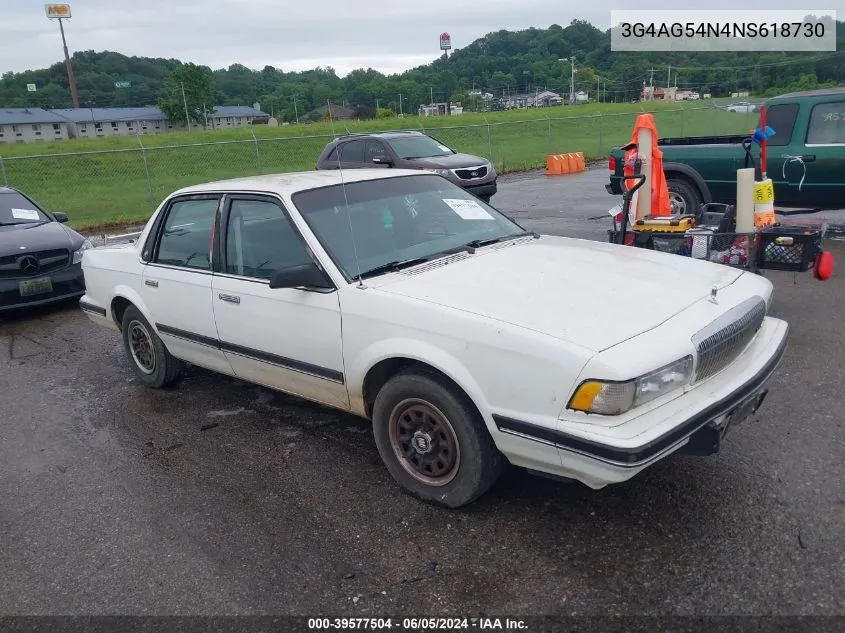 3G4AG54N4NS618730 1992 Buick Century Special