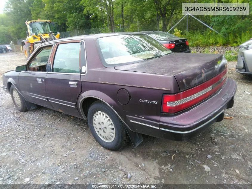 1994 Buick Century Special VIN: 3G4AG55M5RS609269 Lot: 40009611